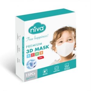 Hộp 50 chiếc khẩu trang Niva 3D cao cấp dành cho trẻ em